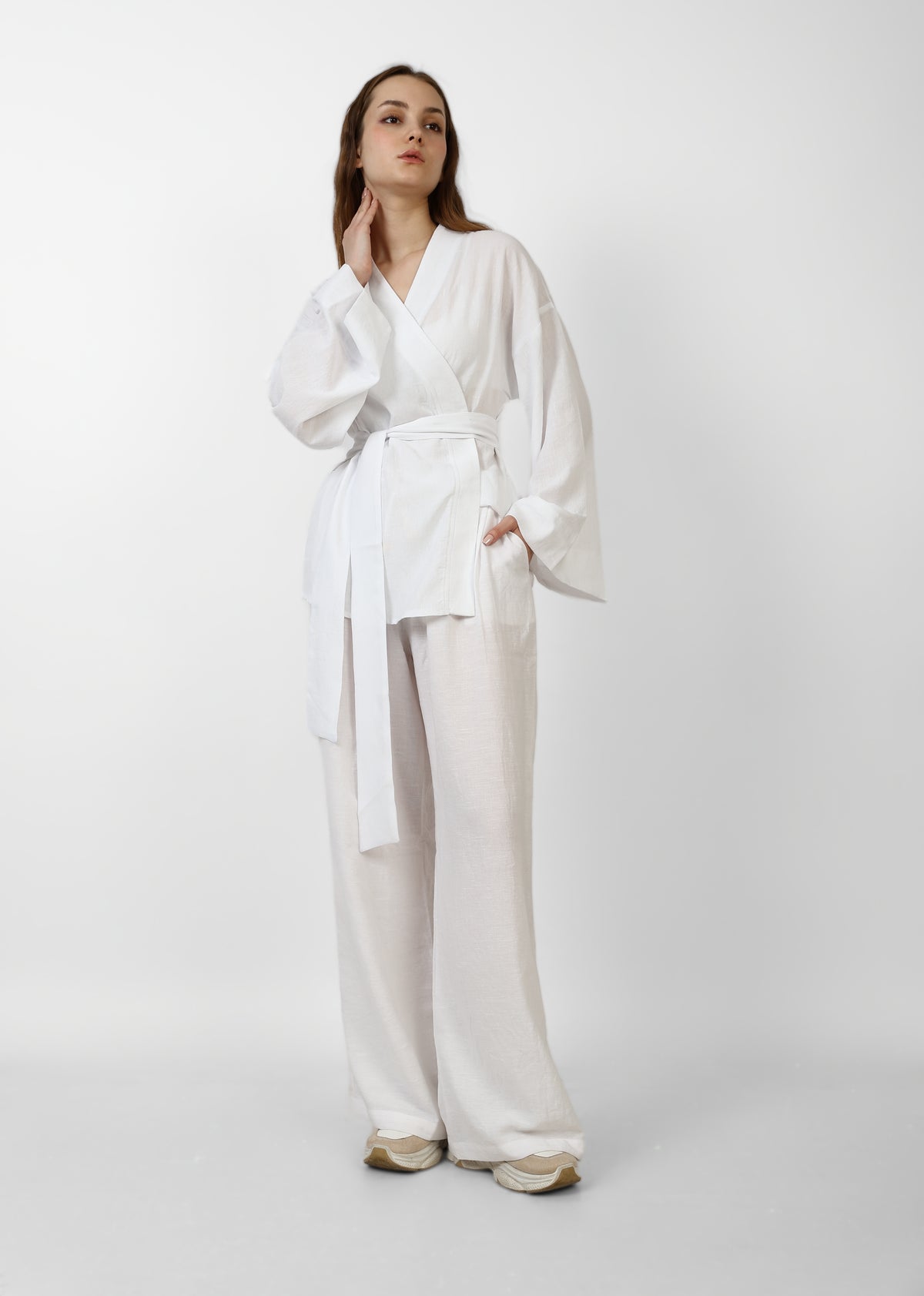 Linen Kimono Set