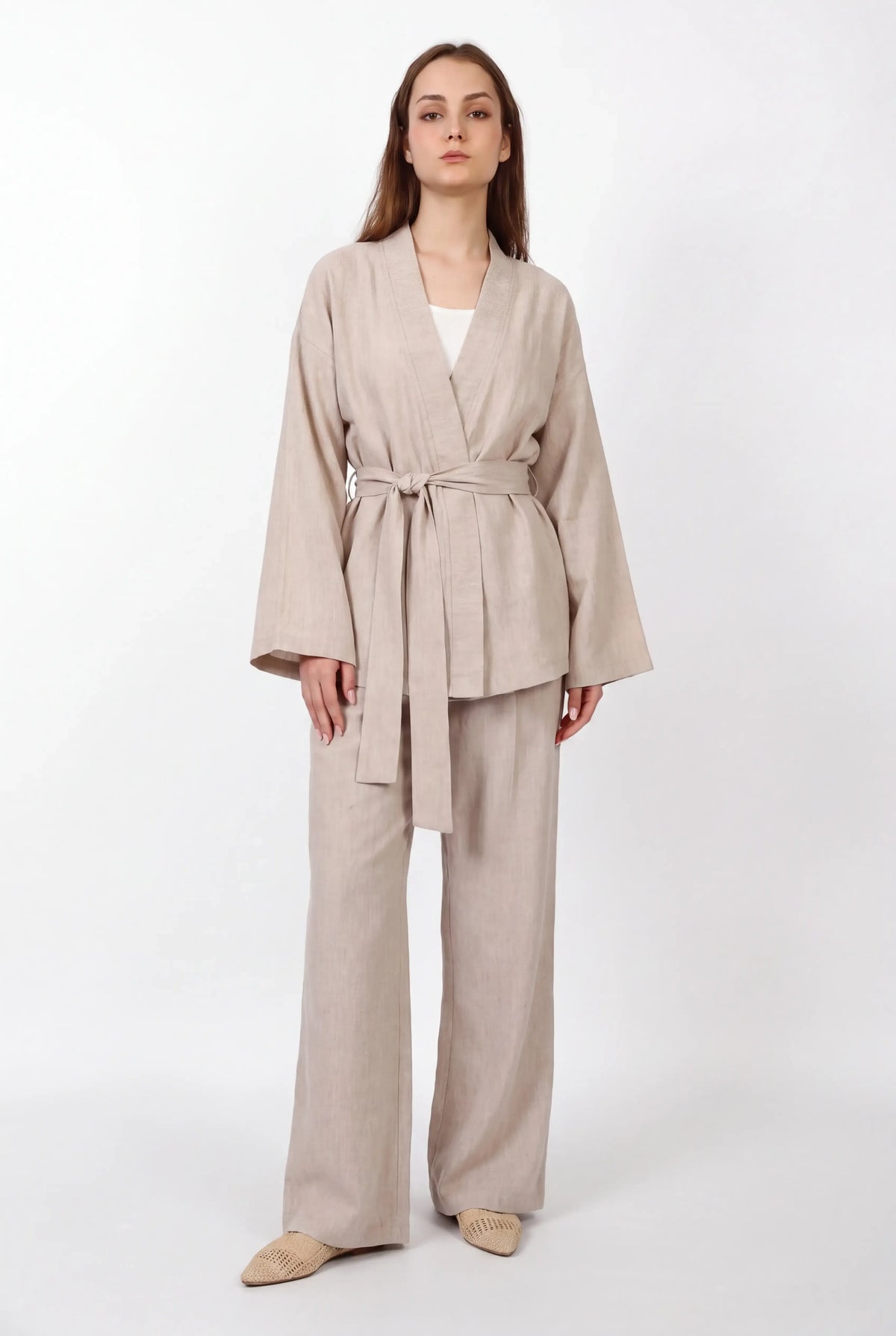 Linen Kimono Set