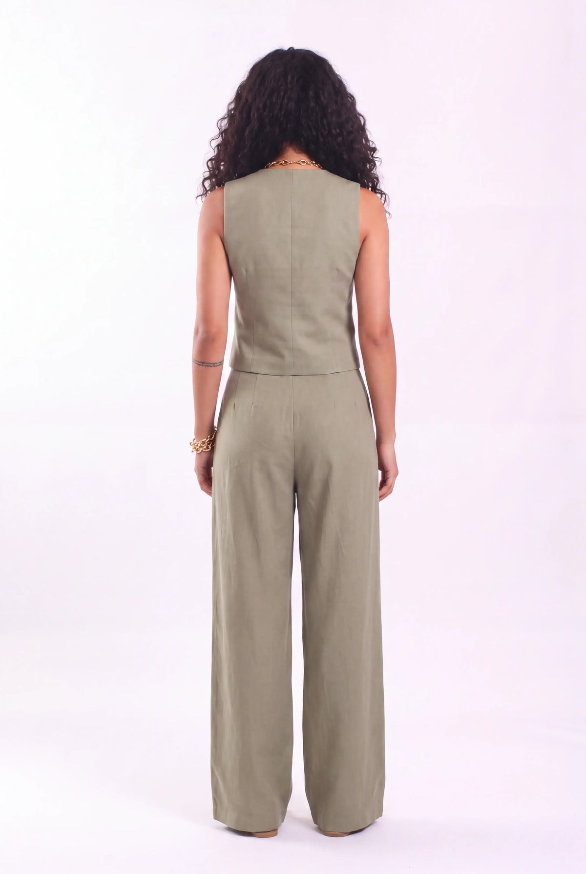 Linen vest set