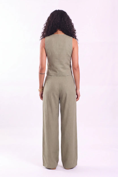 Linen vest set