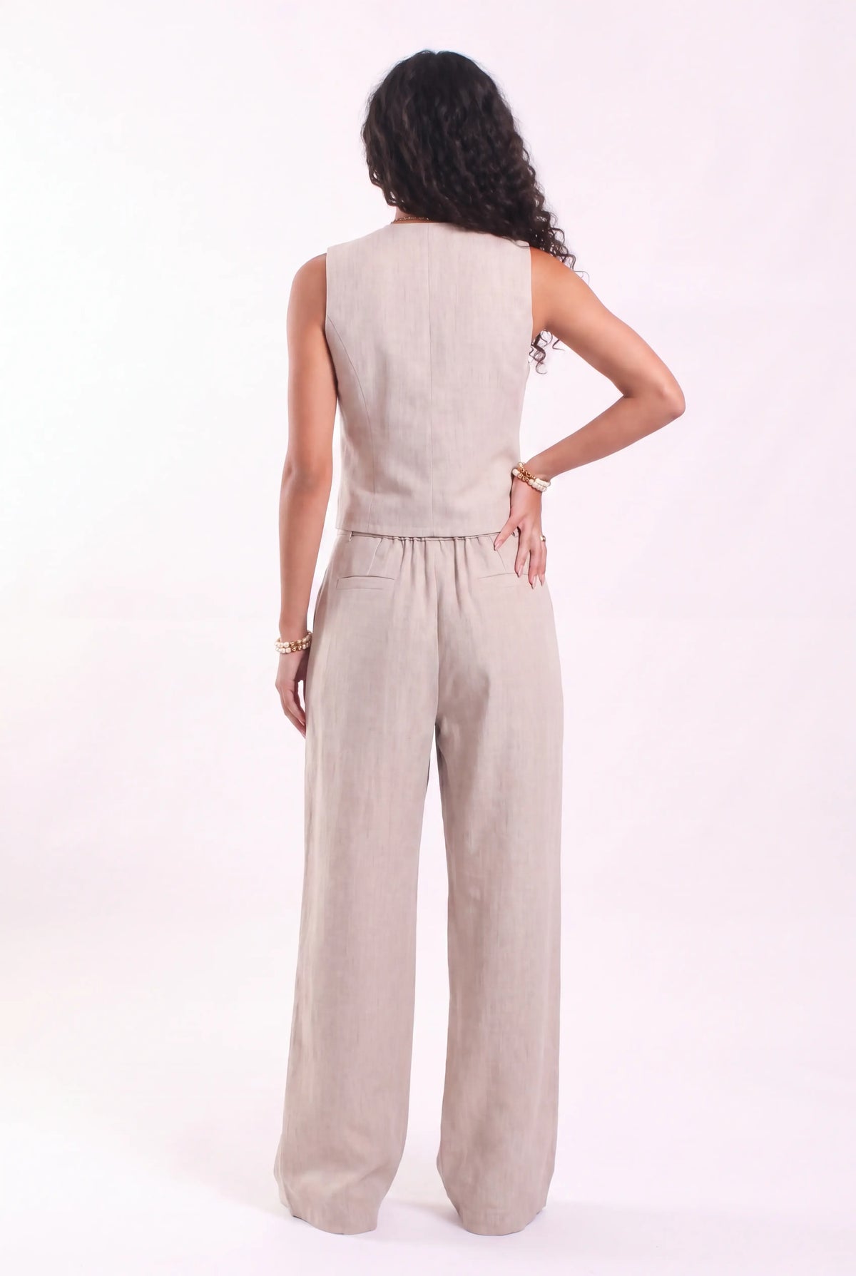 Linen vest set