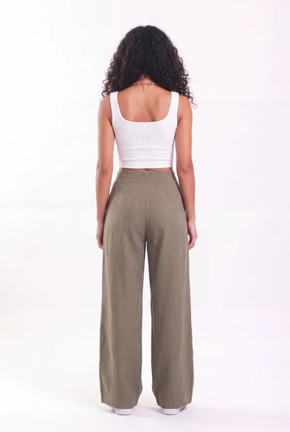 No Waist Linen trousers