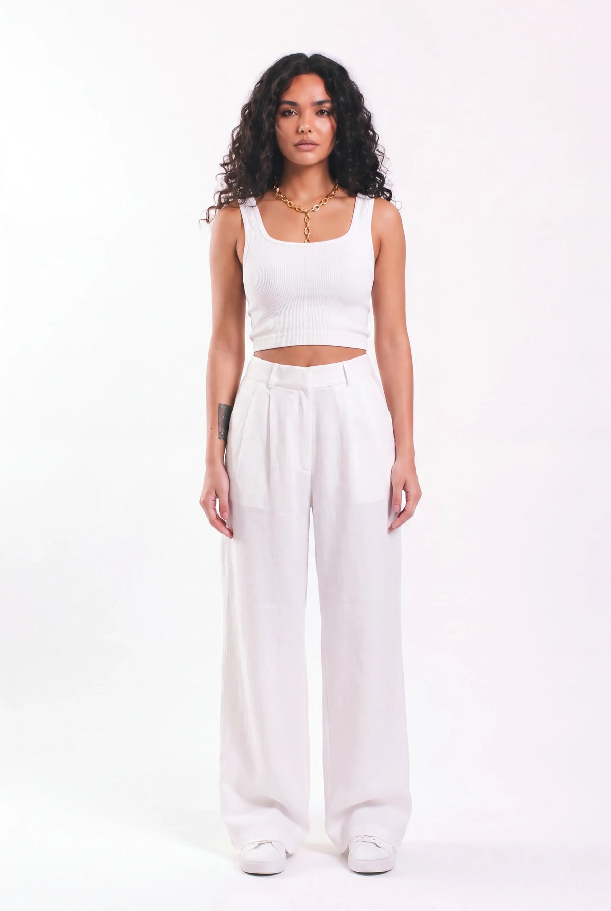 No Waist Linen trousers