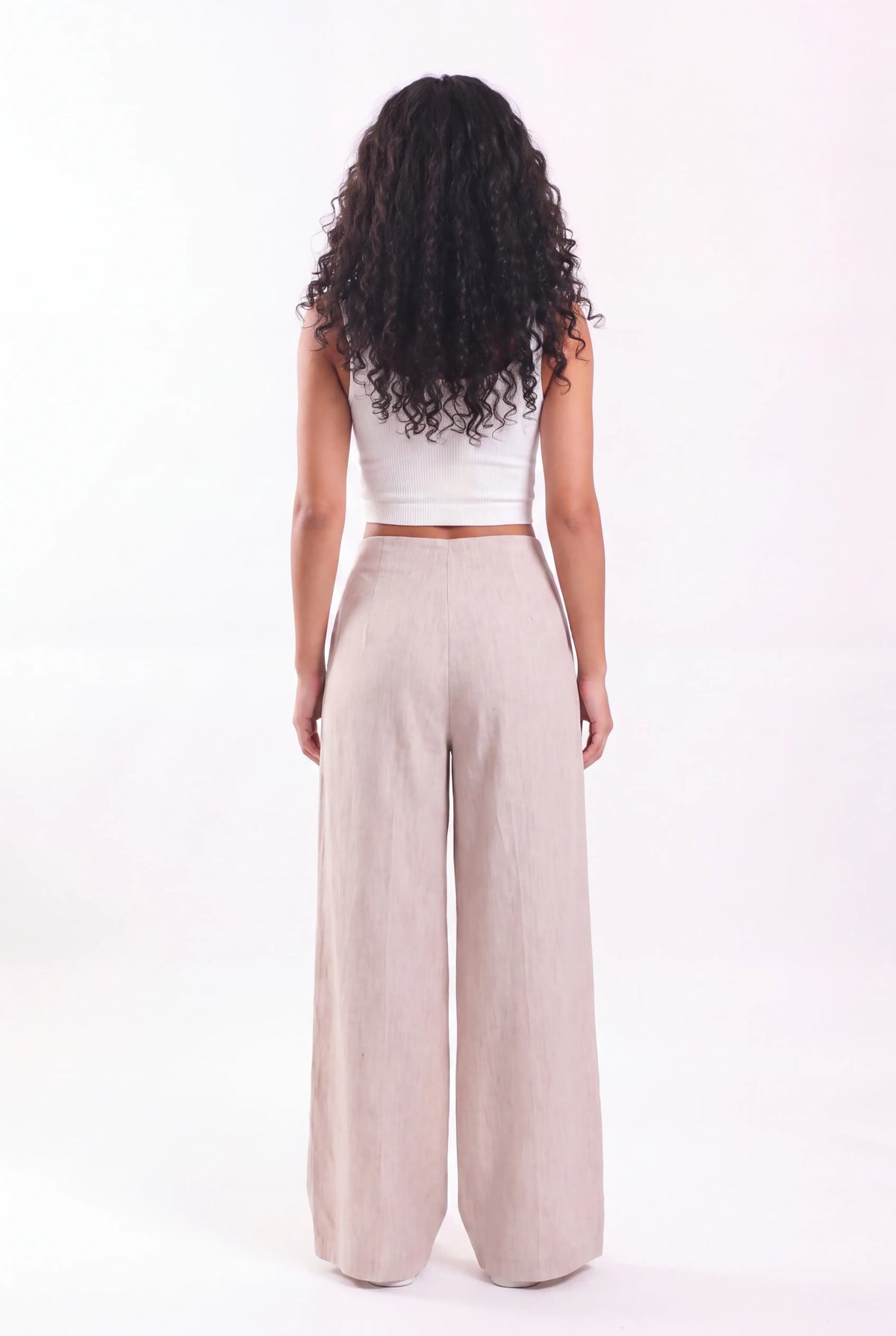No Waist Linen trousers
