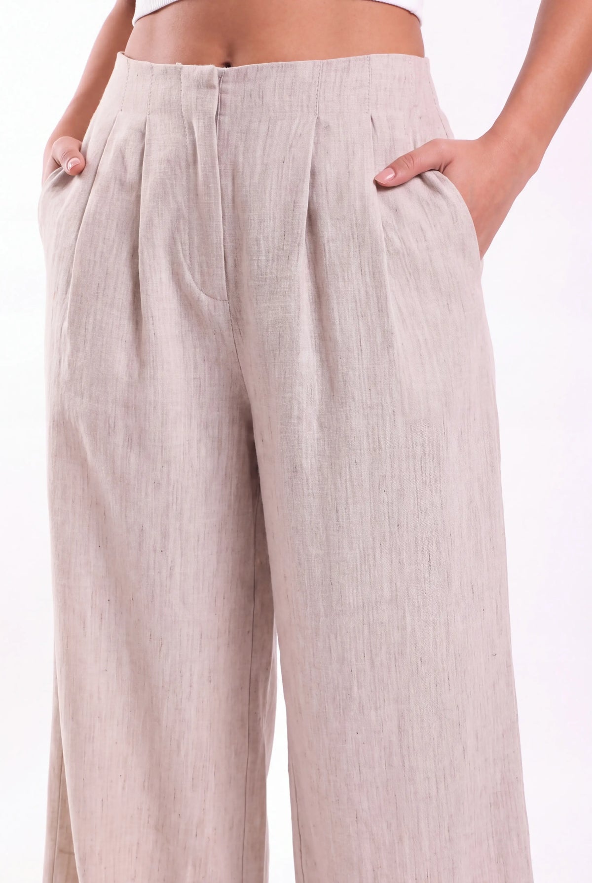 No Waist Linen trousers