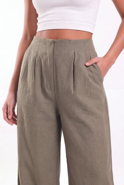 No Waist Linen trousers