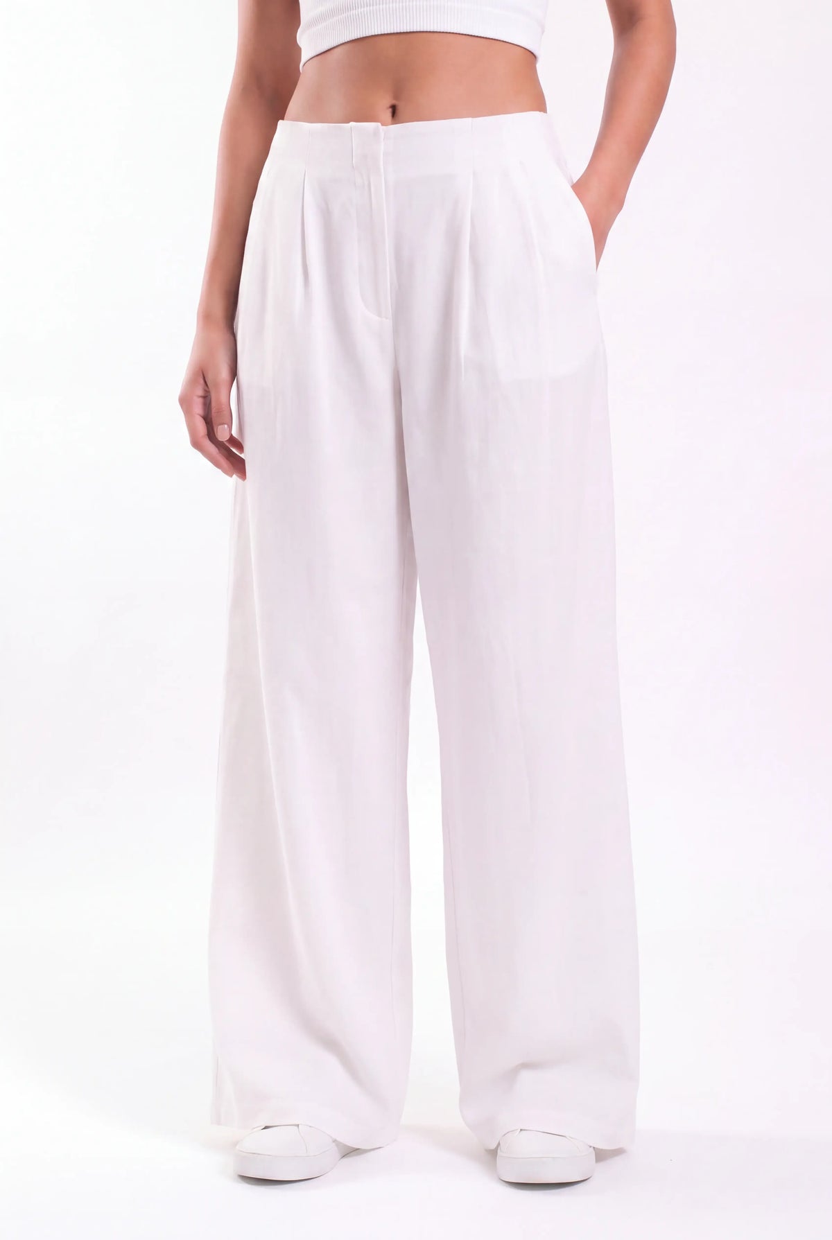 No Waist Linen trousers