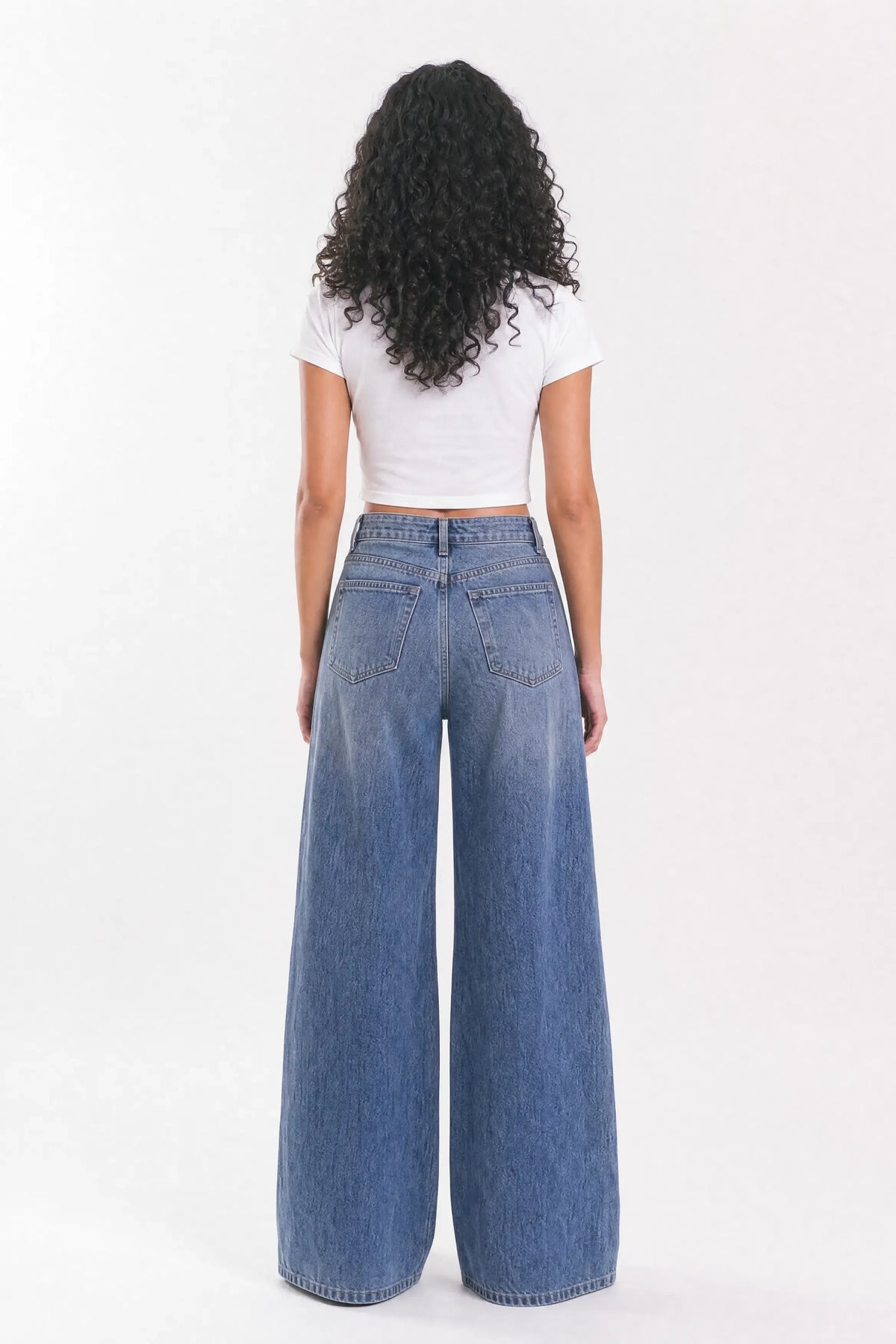 Straight Denim Jeans - Blue