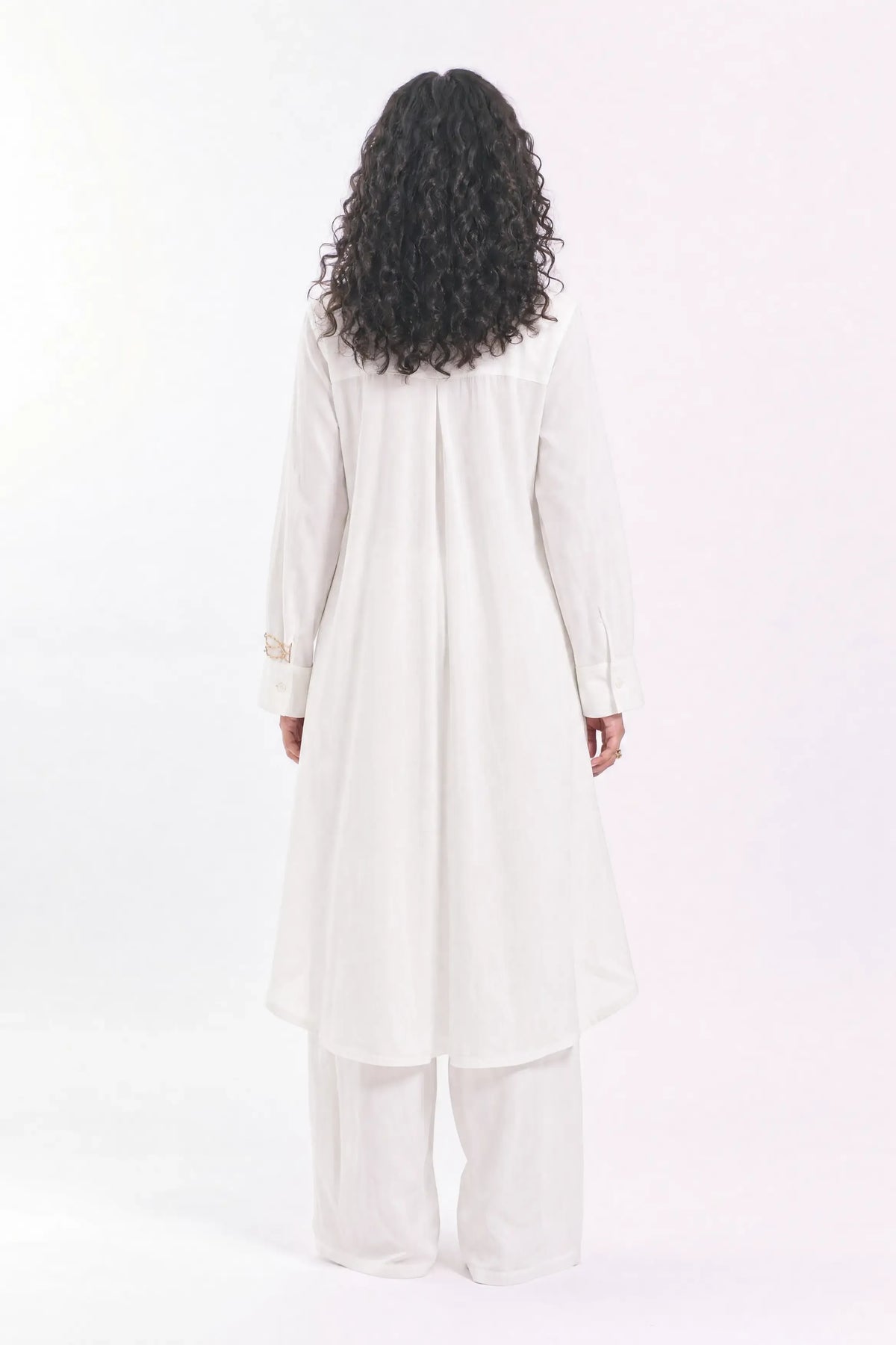 Linen shirt dress