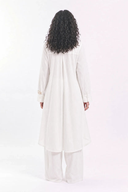 Linen shirt dress